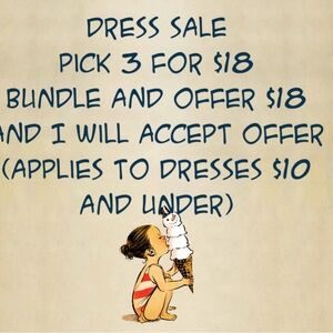DRESS SALE -Bundle 3 dresses and SAVE!